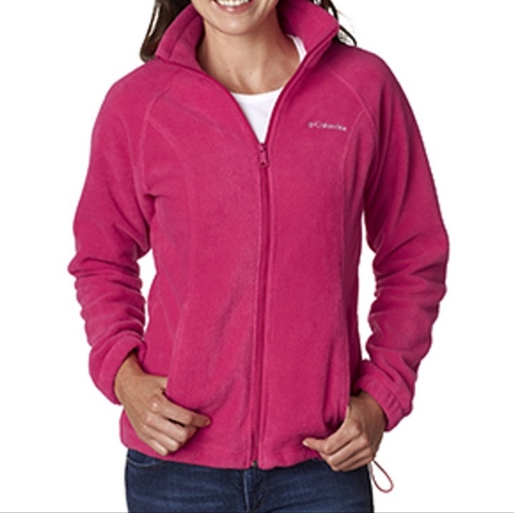 Columbia Jackets & Blazers - Columbia Women's Zip-Front Pink Fleece Jacket. Size S